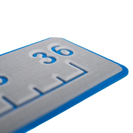 Seadek 36 Routed Ruler - 6mm - Brushed Texture - Storm Grey/Bimini Blue 53583-18363